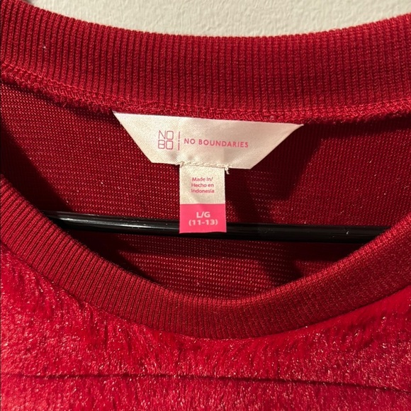 Red faux fur Sweater - Picture 3 of 7